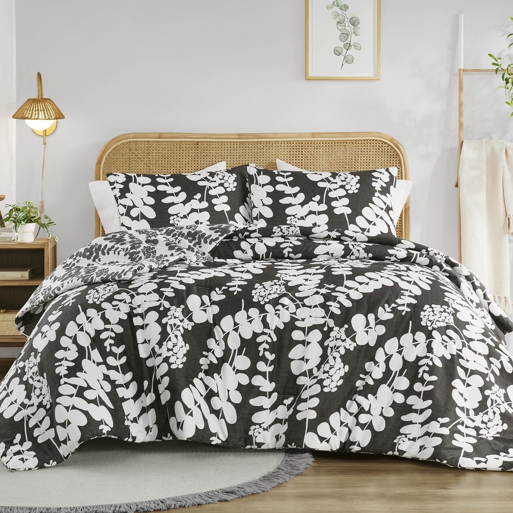 Comfort Spaces Queen Comforter Set, Breathable Microfiber Comforter Sets, Rev...