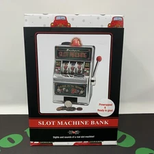 Mini Slot Machine Bank Pre Wrapped Gift Present Original Fun Workshop Jackpot