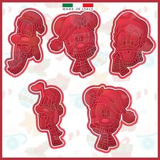 Topolino - Paperino  Personaggi Disney - Natale Formine -Cookie Cutter -  PDZ