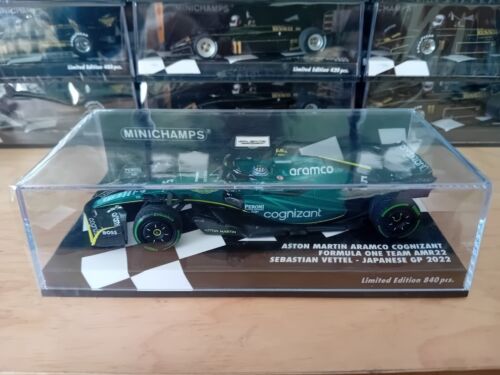 Minichamps 1:43 Aston Martin AMR22 Sebastian Vettel - 2022 Japanese Grand Prix - Picture 10 of 10