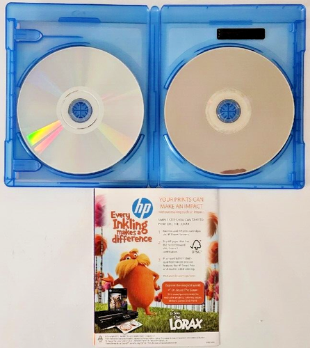 The Lorax Blu-Ray + DVD (Complete, PG 2012 Family/Adventure, Zac Efron) - Picture 3 of 4