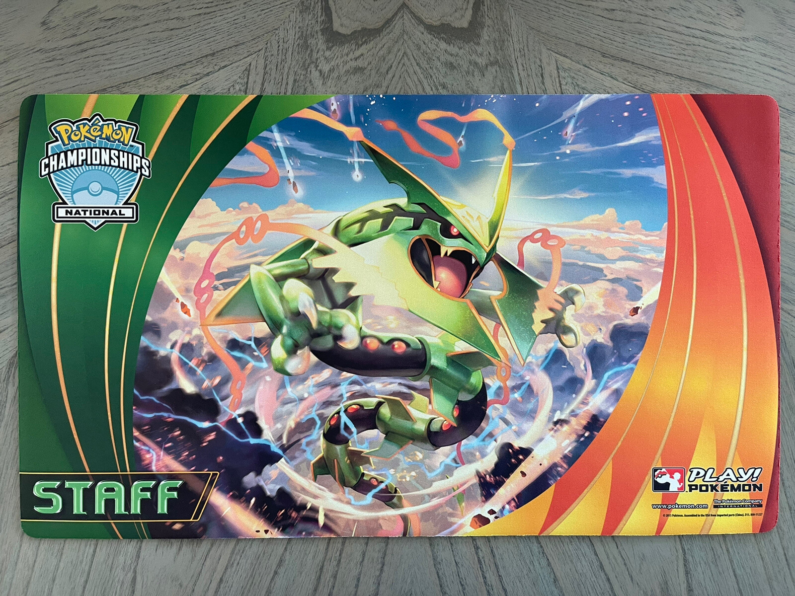 Pokemon 2015 National Championships Staff Playmat 23" x 14" New eBay