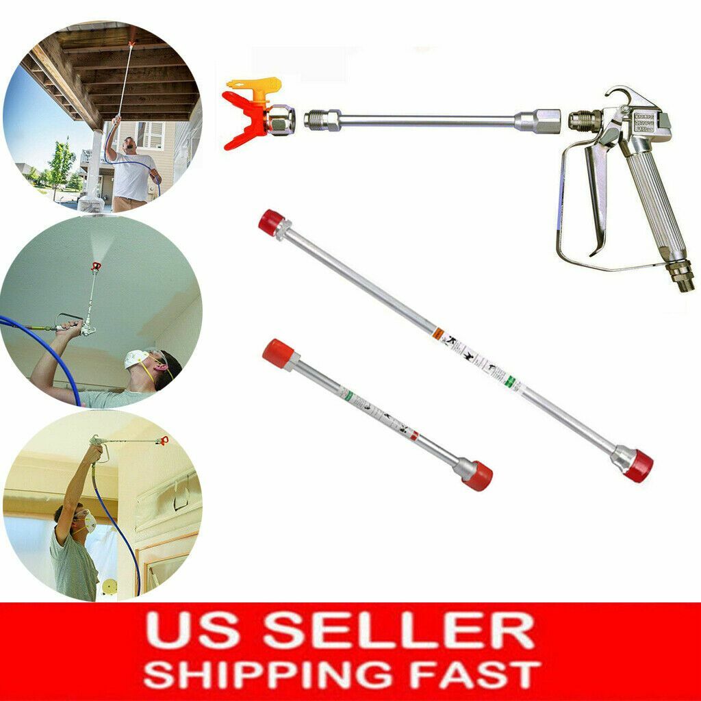 Airless Paint Spray Gun Extension Pole Sprayer Tip Rod Titan