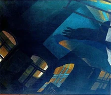 Leonid Chupyatov 1936 Surrealist Nocturne – Dreamlike Soviet Avant-Garde Art