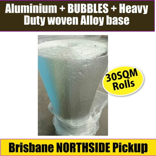 AIR BUBBLE CELL INSULATION REFLECTIVE FOIL ROOF ALUMINIUM 180M2 RADIANTSHIELD - Picture 1 of 11