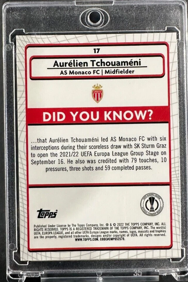 2020-21 Topps Chrome UCL Jeremy Doku Rookie #2 - Image 2 of 2