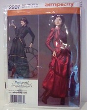 Simplicity  2207  Costumes-Adult-Size  6, 8,10,12 Free Shipping Uncut