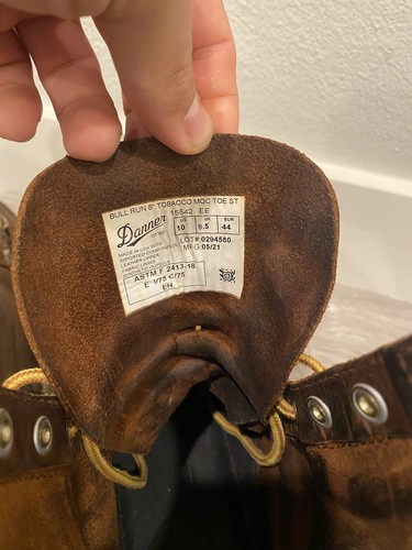 Danner Bull Run 8” Tobacco Moc Toe Made In The USA All Leather Work Boots - Picture 10 of 10