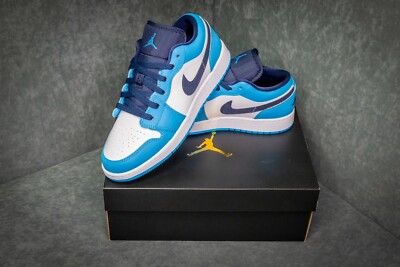 Nike Air Jordan 1 Low UNC 2021 (GS) EU 38,5 US 6Y Stylecode: 553560-144 **NEU**