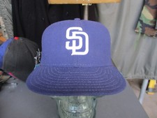 Vtg SAN DIEGO PADRES Fitted USA made Baseball Hat, size 7