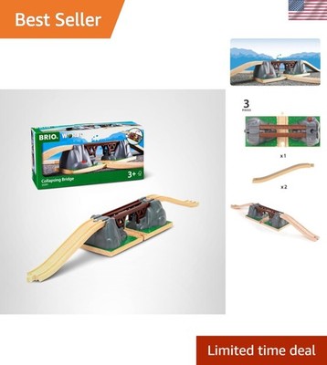 Interactive Collapsing Bridge for Train Sets - Eco-Friendly & Durable Design
