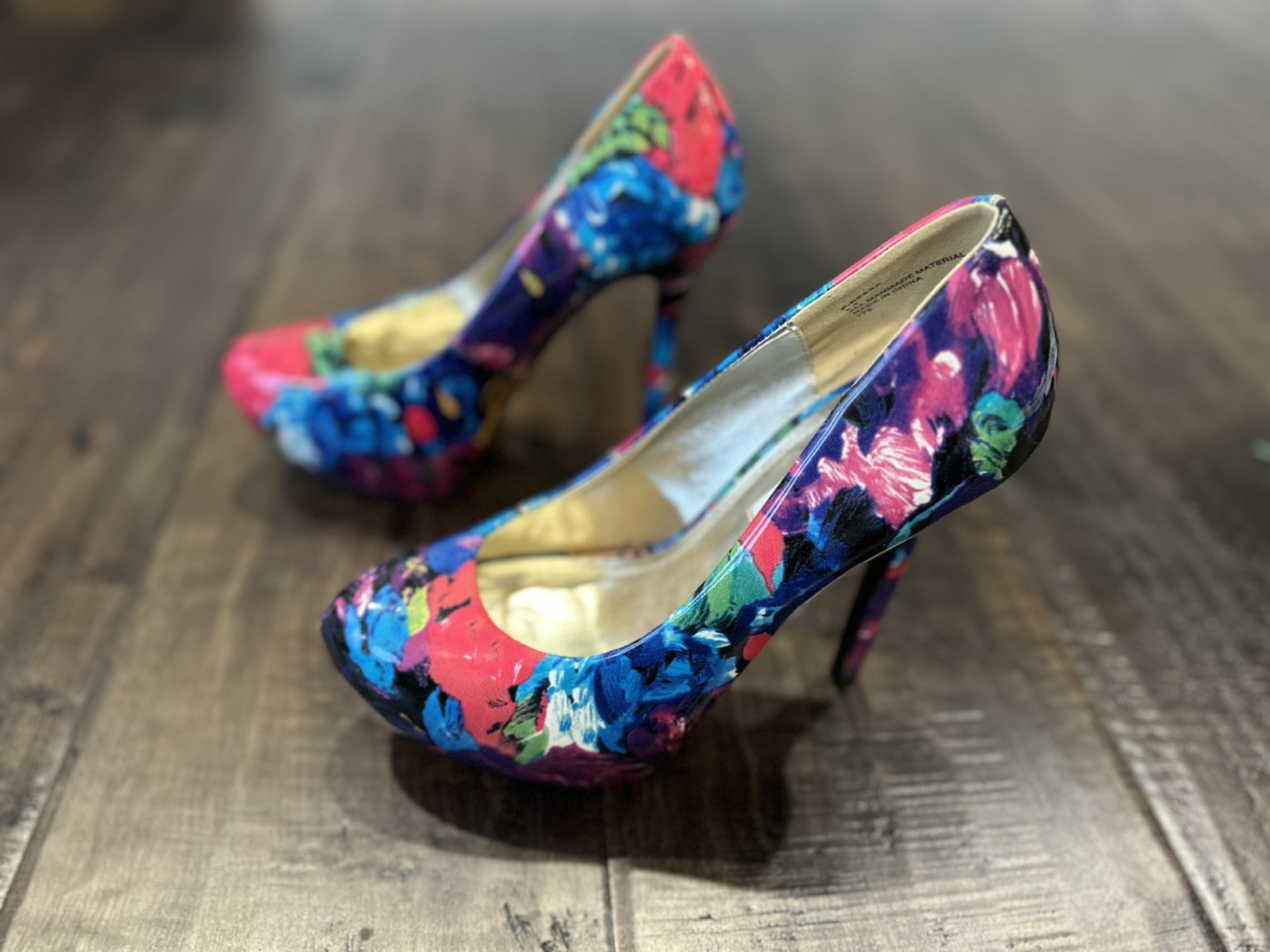 STEVE MADDEN Ressa FLORAL PRINT PLATFORM STILETTO SHOES PUMP HEELS 8.5🔥🔥🔥🔥🔥