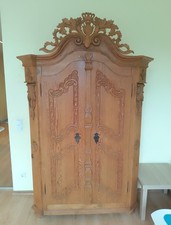 Sensationeller  Barockschrank Weichholz, Einzelstück, orig. aufwendige Bekrönung