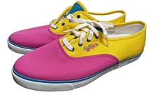 Vintage Easy Spirit Sneakers Bright Retro Colors Size 10 B Pink Yellow Blue NOS
