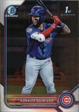 2022 Bowman #BCP-124 Ronnier Quintero Chrome Prospects