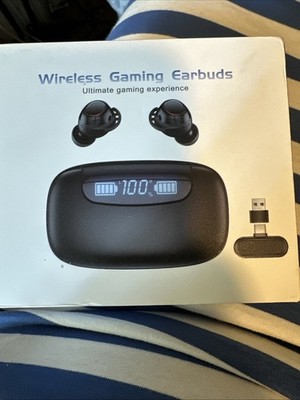 	IAMJOY Wireless Gaming Earbuds 20ms Low Latency Gaming Earbuds with LED	