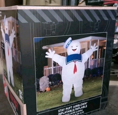 GEMMY Ghostbusters 9 FT Stay Puft Marshmallow Man Airblown Halloween Inflatable
