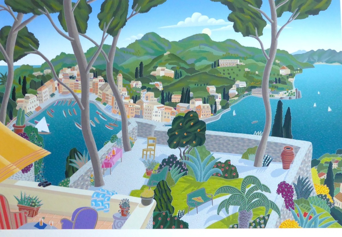 Thomas Frederick McKnight PORTOFINO HAND SIGNED Rivera ITALY