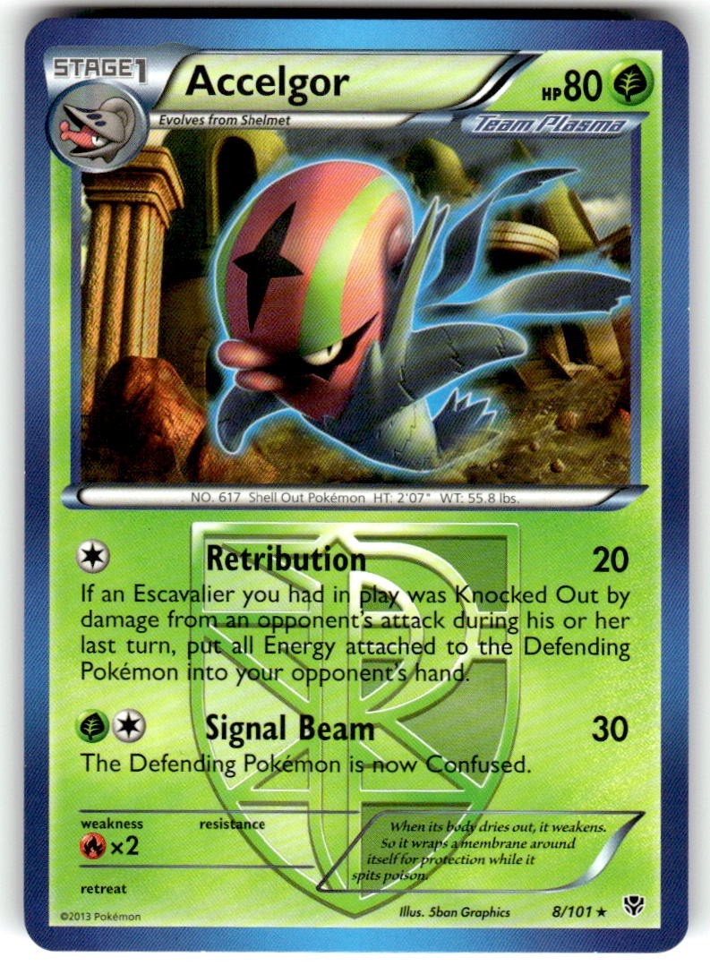 Pokémon TCG Accelgor (Team Plasma) 8/101 Plasma Blast Normal NM