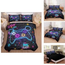Mwmwmw 5 Pcs Gaming Comforter Sets For Boys Gamer Bedding Sets Twin For Kids