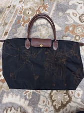 Longchamp Le Pliage LGP Top Handle Bag Limited Series Edition. Black.
