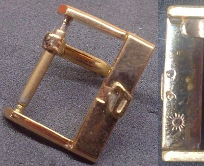 Vintage Piaget Schnalle Schnalle 14 mm roségold vergoldet Top Zustand L@@K! !