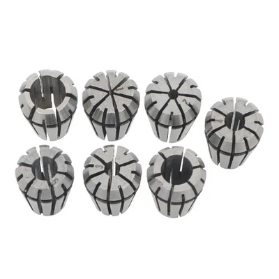 FINDMALL ER11 Spring Collet Set 7pcs 1-7mm for CNC Milling Lathe Engraving