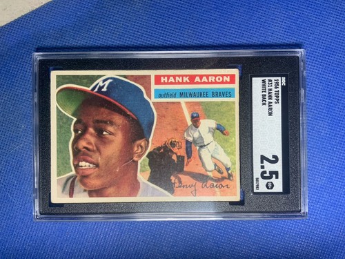 1956 Topps - #31 Hank Aaron - White Back - Bild 1 von 2