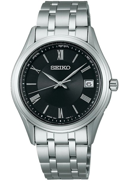 Seiko Selection SBTM361 Jdm Solar Funkuhr Schwarzes Zifferblatt 37 Mm Ss-image