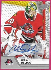 2020-21 Upper Deck AHL Hockey COLLIN DELIA #52 Autograph