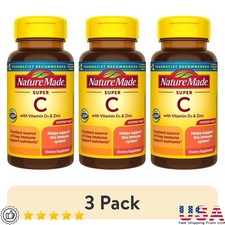 Immune Support Super C Vitamin D3 Zinc Tablets 70 Count Dietary Supplement New