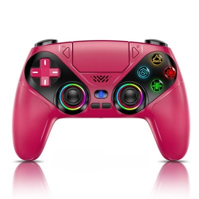 LED Wireless Controller for PS5, Compatible with PS5 Pro/Slim/PC, Dual Vibrat...