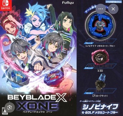 Beyblade X XONE Nintendo Switch with Limited Shinobi Knife Metal-Coated Blue