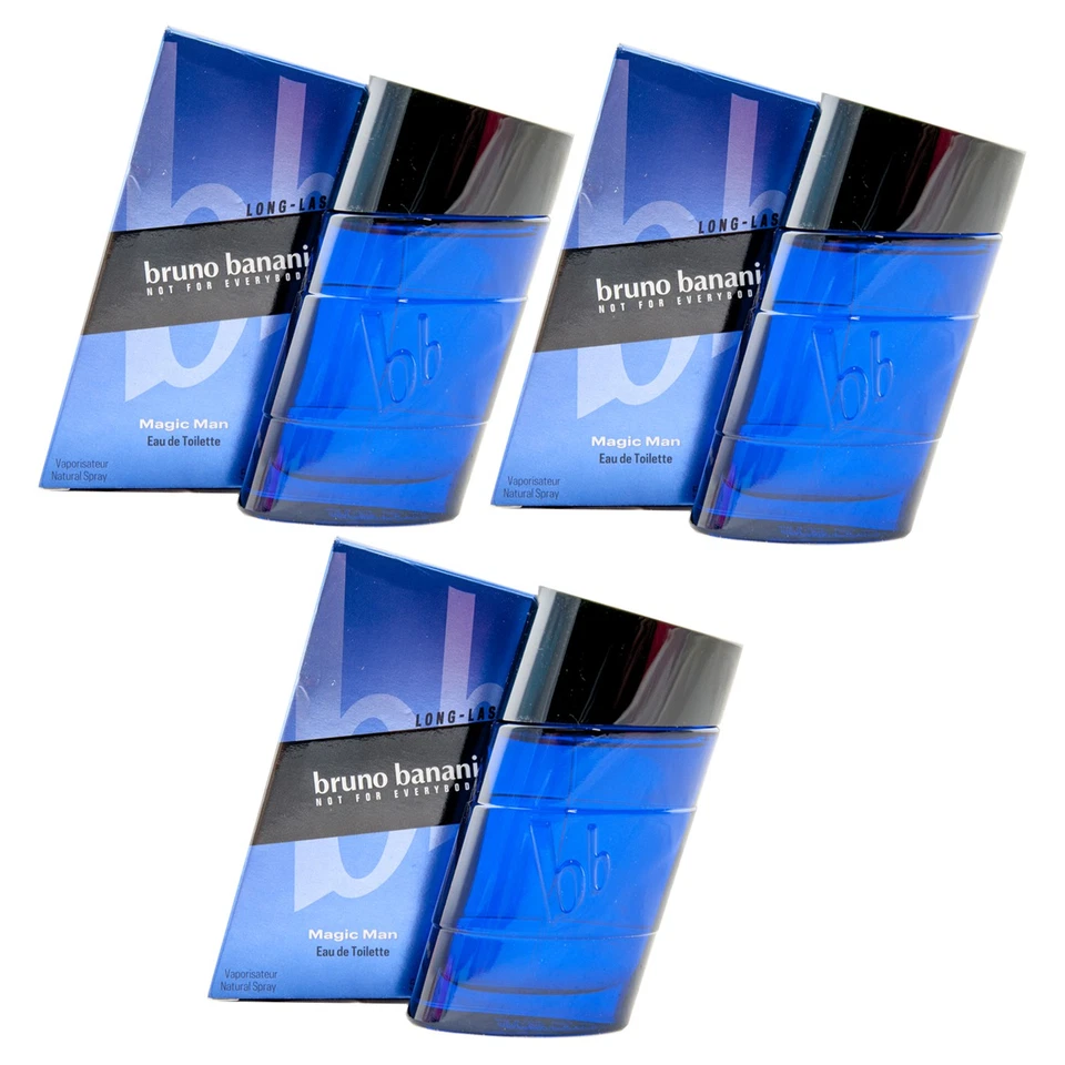 Bruno Banani MAGIC MAN 3 x 50 ml Eau de Toilette EdT Spray for man - Bild 1 von 1