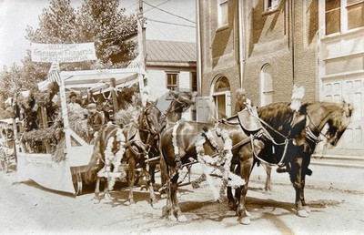 Huntingdon PA Pennsylvania Grange Farmers Parade Float RPPC Photo Postcard COPY