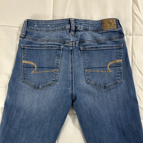 American Eagle Women’s Jeans Size 6 Long Blue Denim Next Level Stretch Skinny - Bild 13 von 18