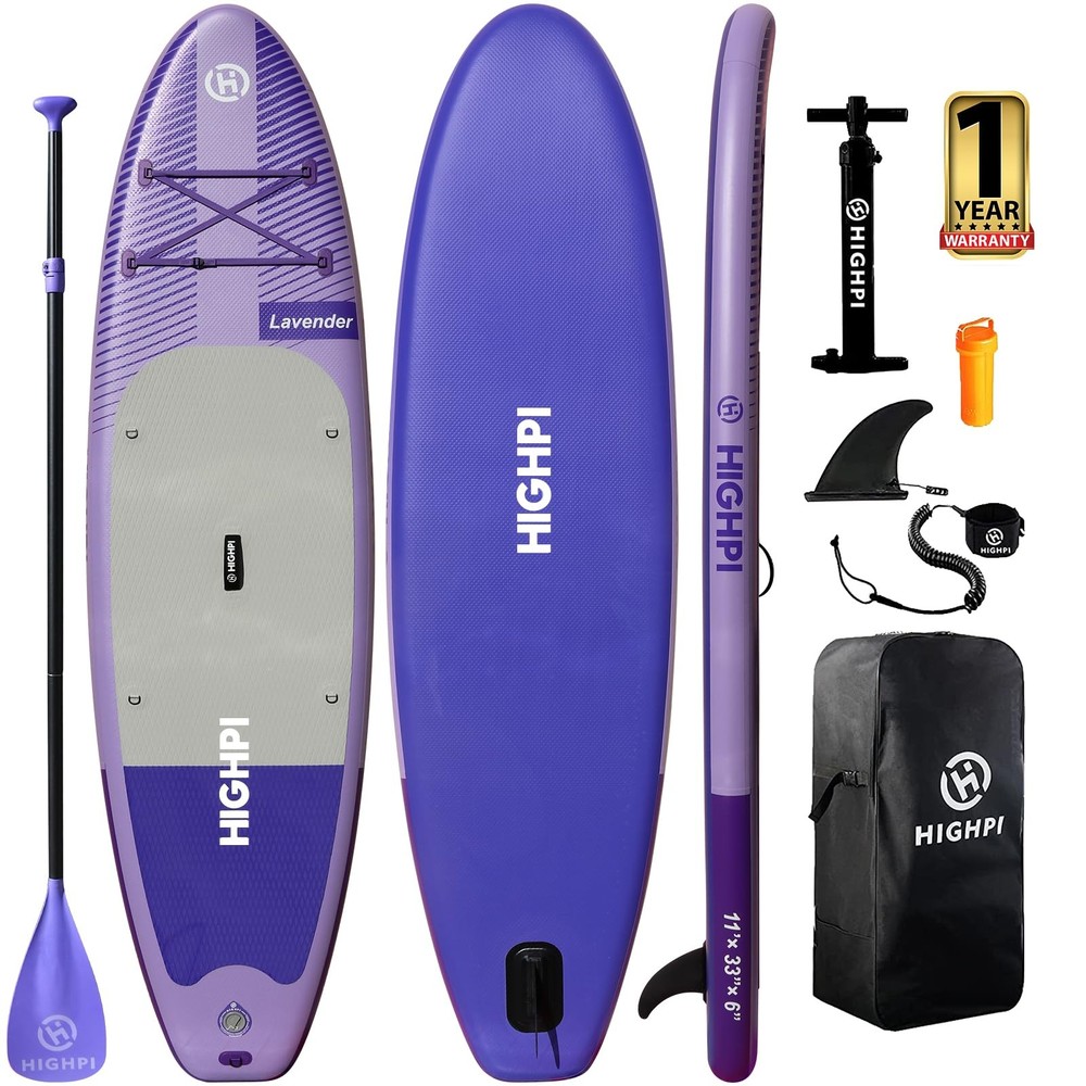 Inflatable Stand Up Paddle Board 11ft Premium SUP with Backpack and Accessories