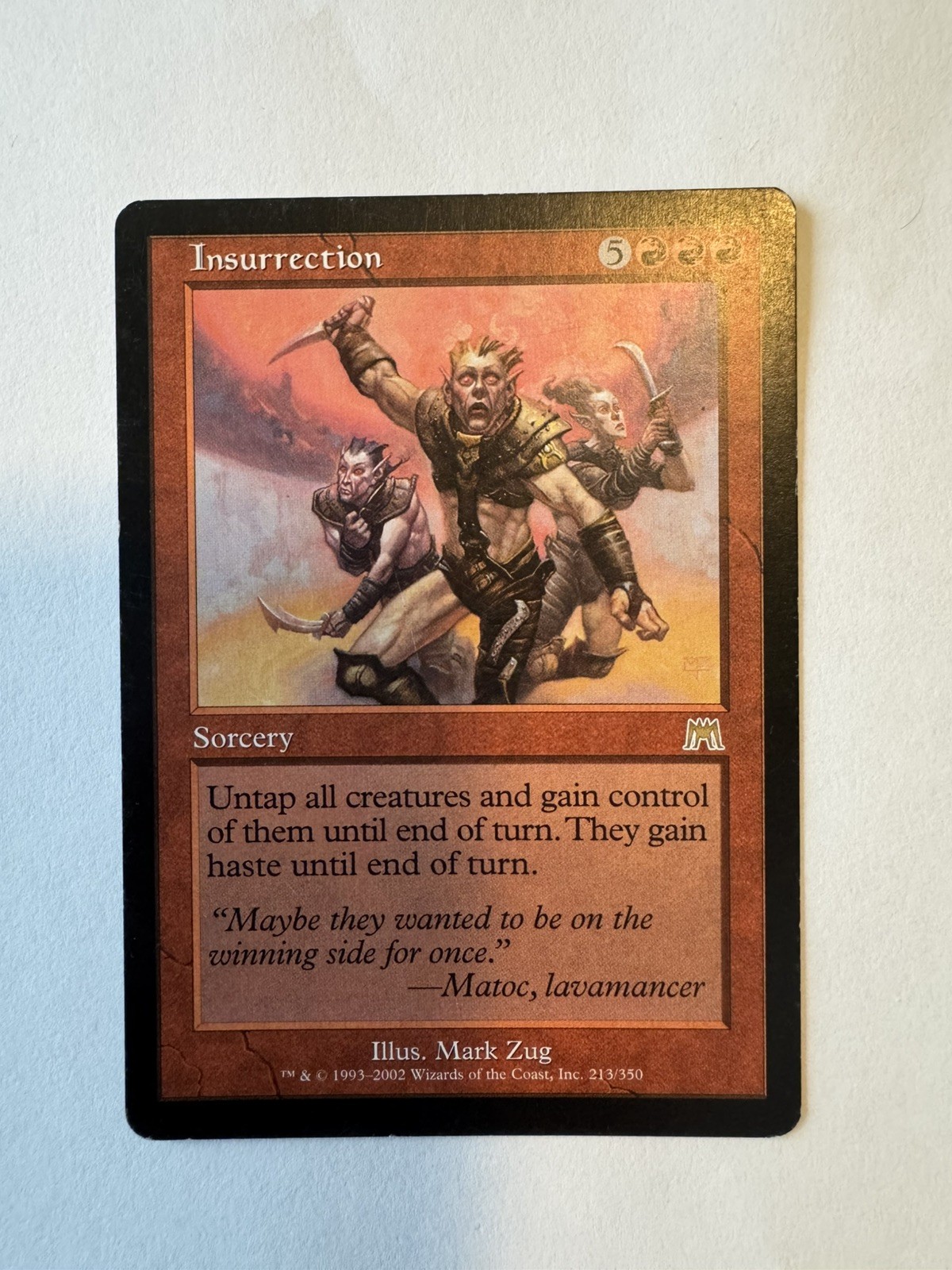 MTG Magic the Gathering Card LP - Insurrection Onslaught