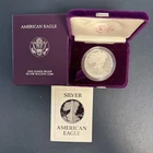 1987 S American Silver Eagle Bullion Proof $1 Coin Collectible OGP COA