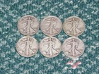 Walking Liberty Half Dollar 90% silver  6- 1943