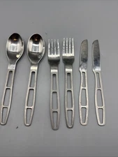 GSI Outdoors Glacier Stainless 3 Pc. Ring Cutlery Set Of Two - Used