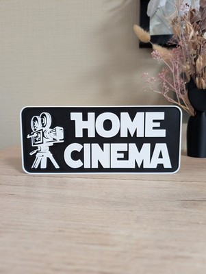 Logo '' Heimkino '' 3D - Fan Art 22x9cm Dekoration Saal Kino Heimkino 