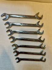 Snap-on Used 7 Piece Metric 3060 Four-way Angle Open-end Wrench Set Vsm52b