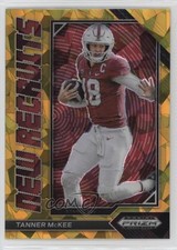 2023 Panini Prizm Draft Picks New Recruits Gold Ice Tanner McKee #NR-9 19fe