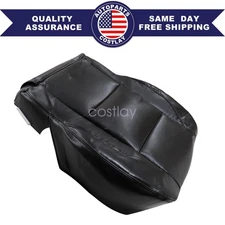 Driver Bottom Leather SEAT COVER For 2005-2015 Nissan Titan Dark Gray Black