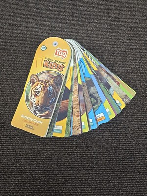 Leap Frog Tag National Geographic Kids Activity Cards Land Animals 2008