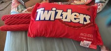 Twizzlers Candy Pillow Set W/4 Plush Candies Inside New With Tags 16x12