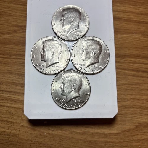 Bicentennial US Half Dollars 4 Unc 1976 2/D 2/P A Must for any US CoinCollector