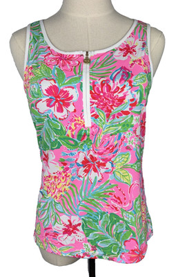 Lilly Pulitzer Luxletic Canna Bra Tank Journey To The Jungle Size Medium NWT