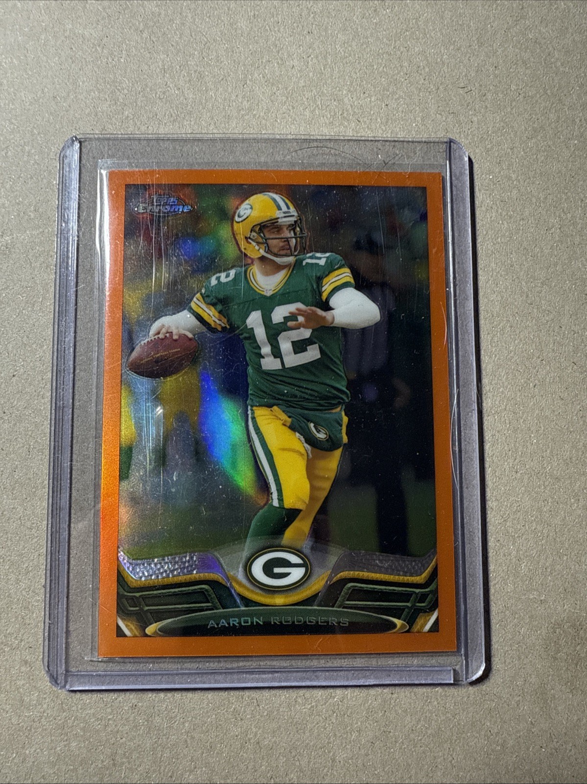 2013 Topps Chrome - Aaron Rodgers #150 Orange Refractor
